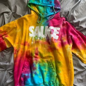 Tie-Dye “SAUCE” hoodie